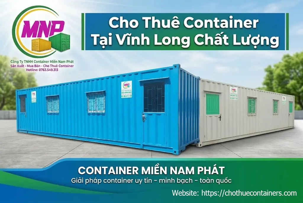 cho thu&ecirc; container Vĩnh Long