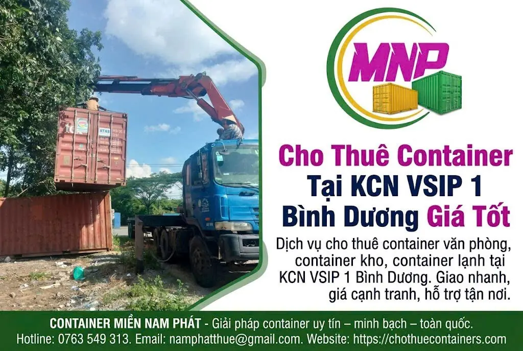Cho Thuê Container Tại KCN VSIP 1 Bình Dương
