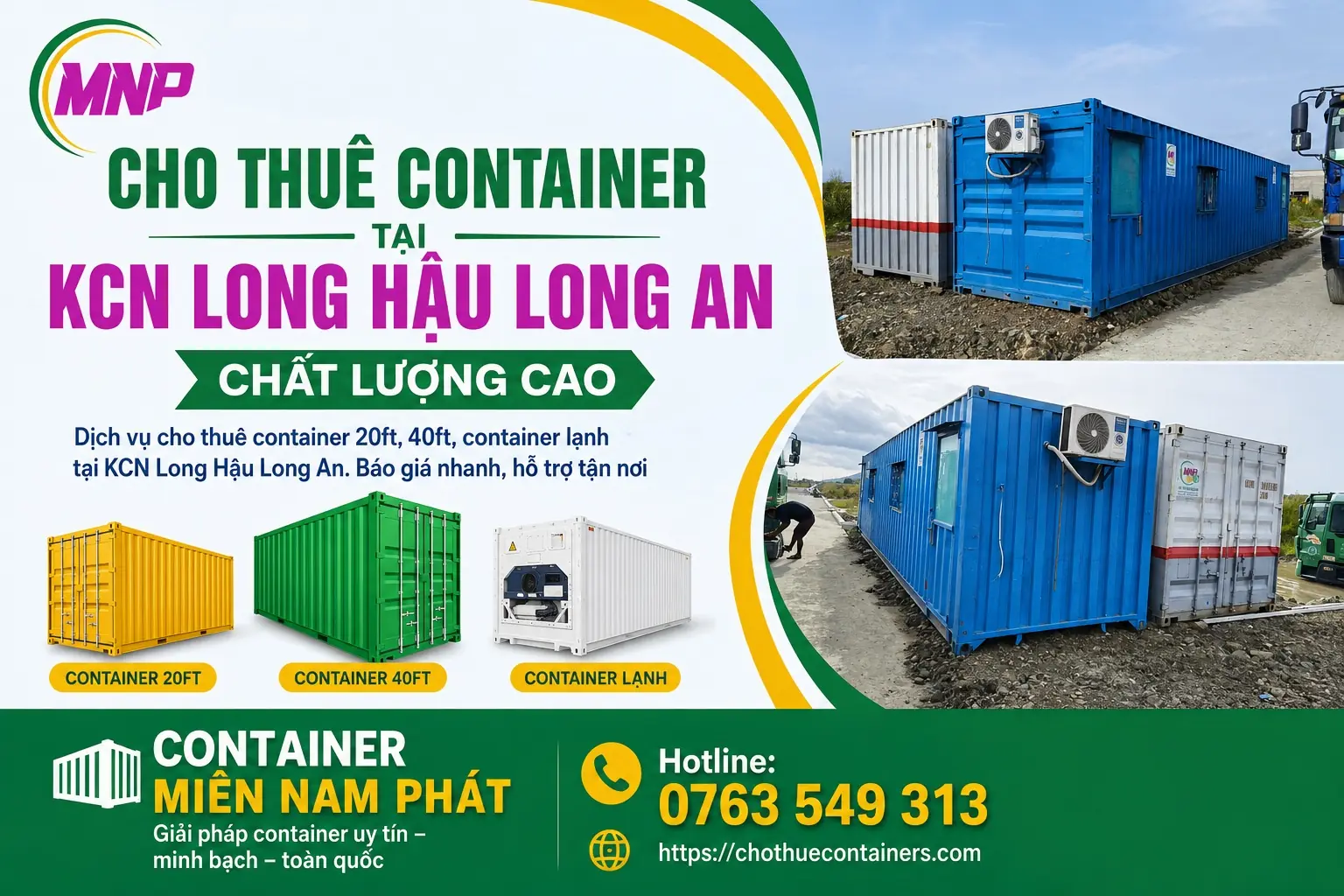 Cho Thuê Container Tại KCN Long Hậu Long An