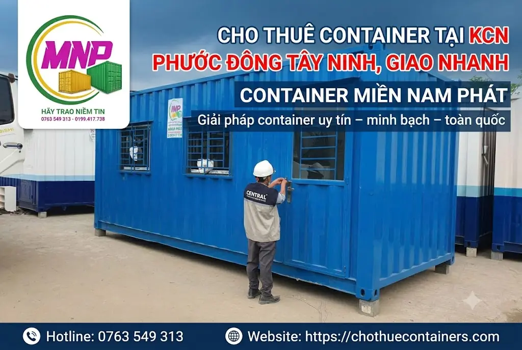 Cho Thuê Container Tại KCN Phước Đông