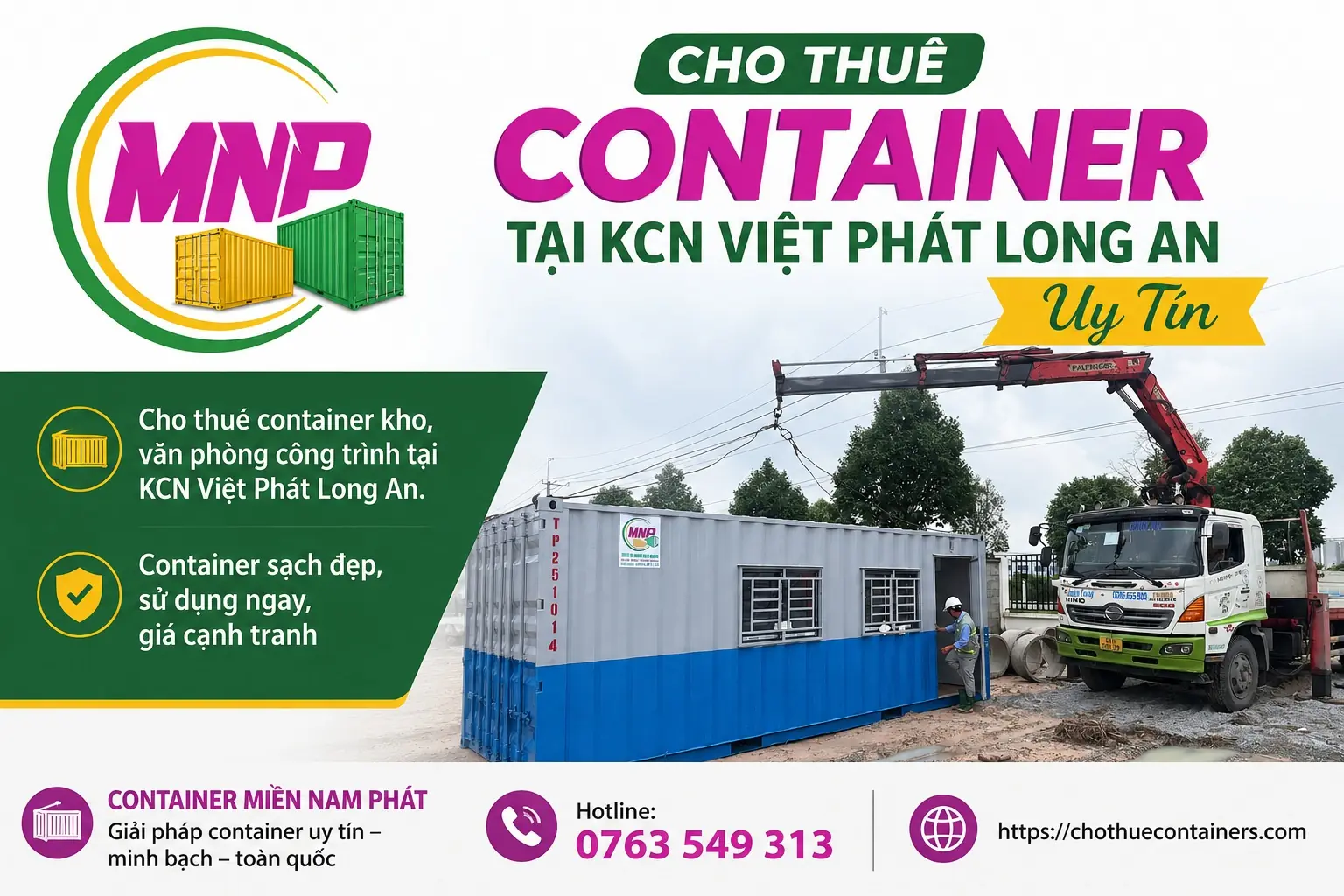 Cho Thuê Container Tại KCN Việt Phát Long An
