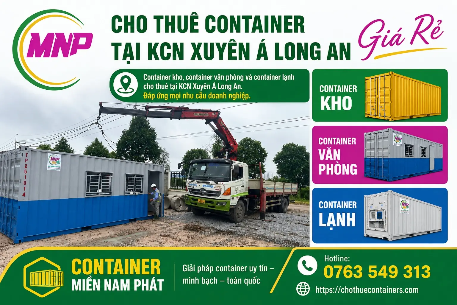 Cho Thu&ecirc; Container Tại KCN Xuy&ecirc;n &Aacute; Long An