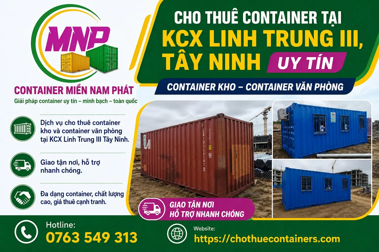 Cho Thuê Container Tại KCX Linh Trung III
