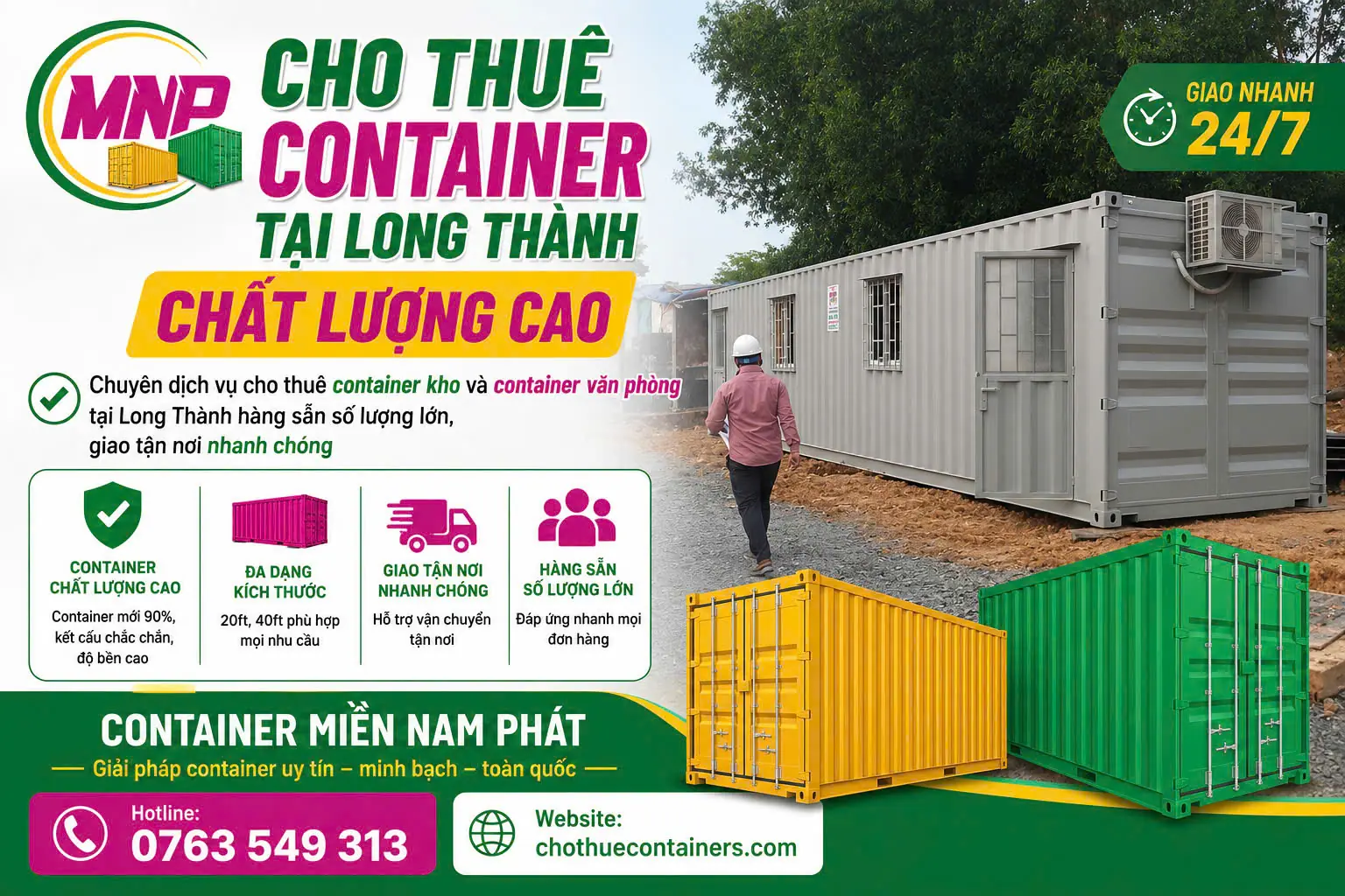Cho Thuê Container Tại Long Thành