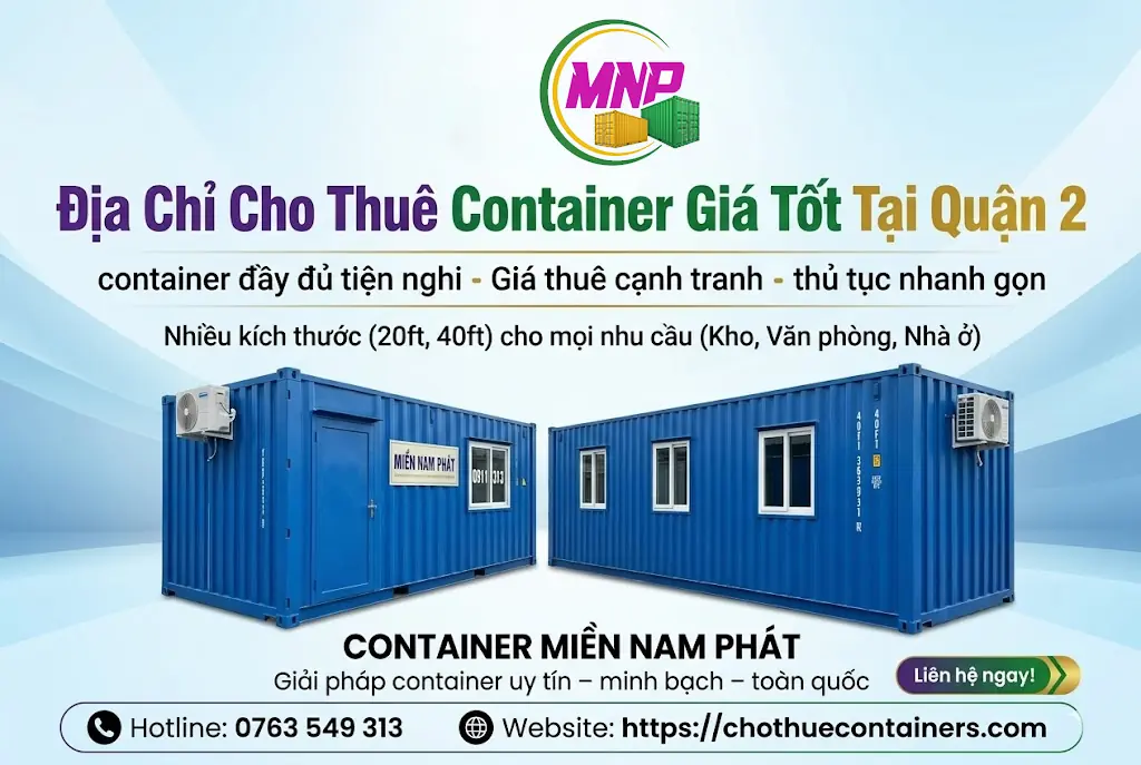 cho thuê container quận 2