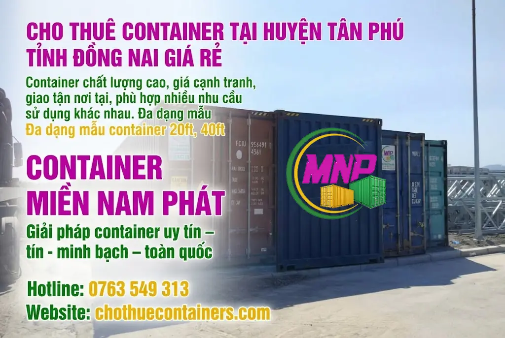 Cho Thuê Container Tại Huyện Tân Phú
